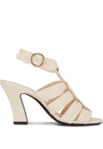 KHAITE multiple-straps 80mm sandals - Toni neutri