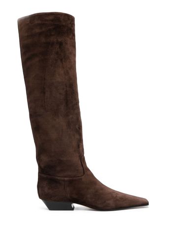 KHAITE The Marfa 35mm knee-high boots - Marrone