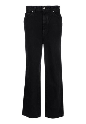 KHAITE straight-leg cotton jeans - Nero