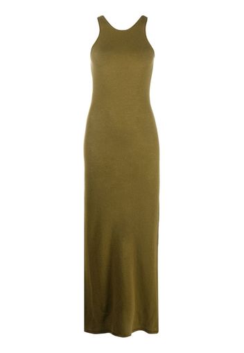 KHAITE Jaime sleeveless long dress - Verde