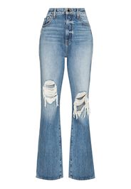 Khaite Danielle high-waisted distressed jeans - Blu