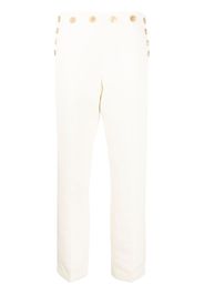 KHAITE high-waist silk trousers - Toni neutri