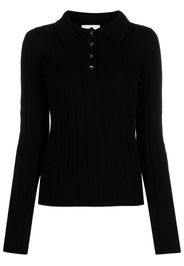 KHAITE Maglione con colletto polo - Nero