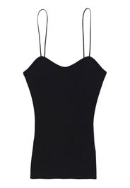 KHAITE Ziggy spaghetti-strap top - Nero