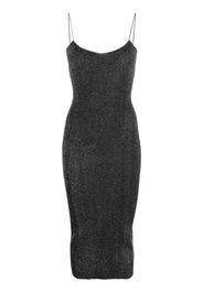 KHAITE ribbed-knit midi dress - Nero