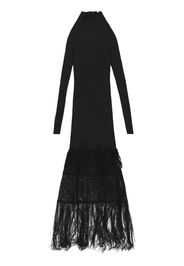 KHAITE Cedar fringed dress - Nero