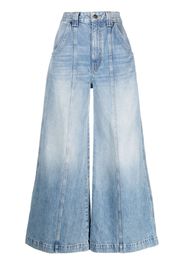 KHAITE Jackie wide-leg jeans - Blu