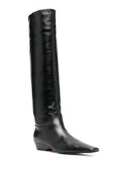 KHAITE The Marfa leather boots - Nero