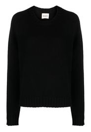 KHAITE cashmere crew-neck jumper - Nero