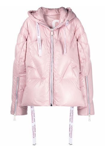 Khrisjoy hooded down-padded jacket - Rosa