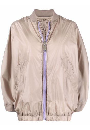 Khrisjoy ruched-effect bomber jacket - Toni neutri