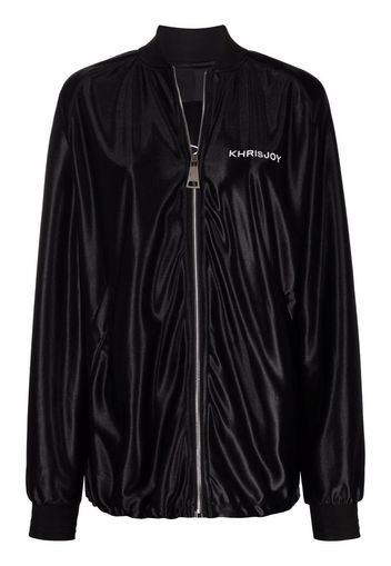 Khrisjoy logo-lettering jacket - Nero