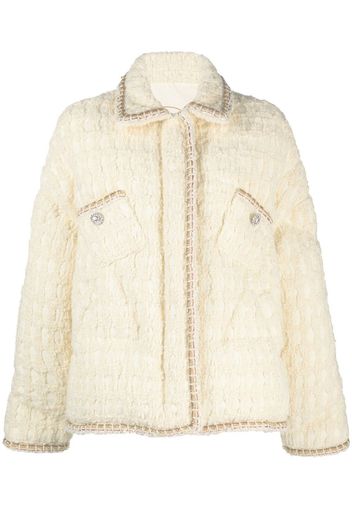 Khrisjoy tweed puffer jacket - Toni neutri