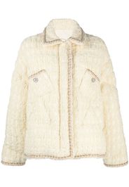 Khrisjoy tweed puffer jacket - Toni neutri