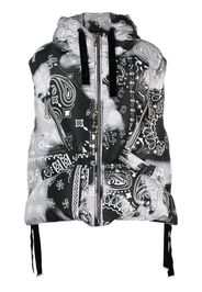 Khrisjoy paisley-print padded gilet - Nero