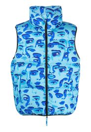 KidSuper graphic print padded gilet - Blu