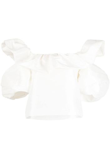 Kika Vargas Top con dettaglio cut-out - Bianco