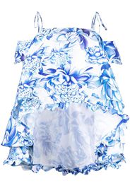 Kika Vargas Margherita floral-print top - Blu