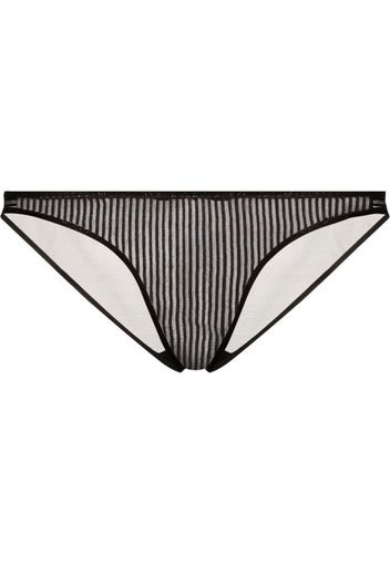 Kiki de Montparnasse Slip a righe - Nero