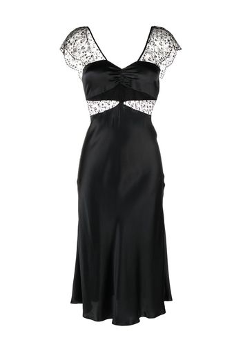 Kiki de Montparnasse Cercle lace-embellished nightdress - Nero