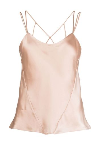 Kiki de Montparnasse CAGE silk camisole - Toni neutri