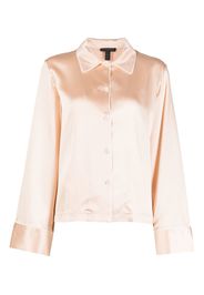 Kiki de Montparnasse silk charmeuse Lounge top - Toni neutri