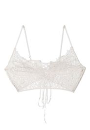 Kiki de Montparnasse Reggiseno semi trasparente - Bianco