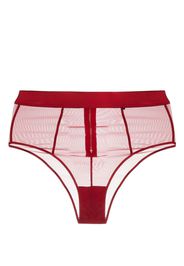 Kiki de Montparnasse high-rise sheer briefs - Rosso