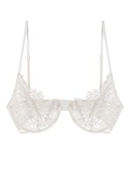 Kiki de Montparnasse Reggiseno a balconcino con pizzo - Bianco