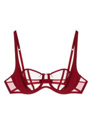 Kiki de Montparnasse Illusion balconette bra - Rosso