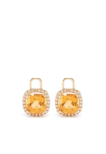 Kiki McDonough 18kt yellow gold Grace citrine drops - Oro