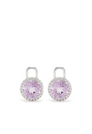 Kiki McDonough 18kt white gold Grace amethyst drops - Argento