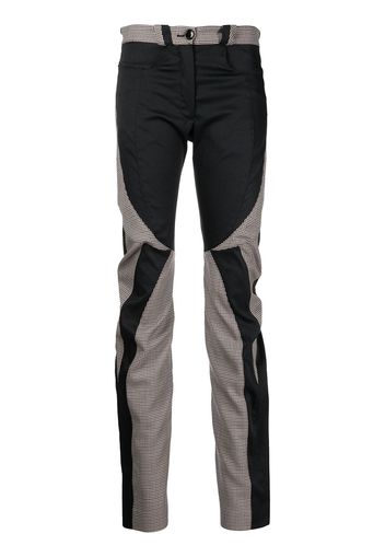 Kiko Kostadinov contrast panel straight leg trousers - Nero