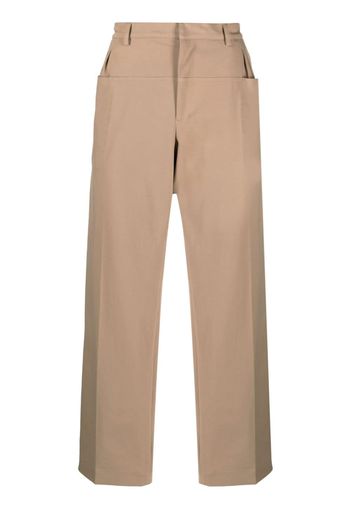 Kiko Kostadinov wide-leg tailored trousers - Toni neutri