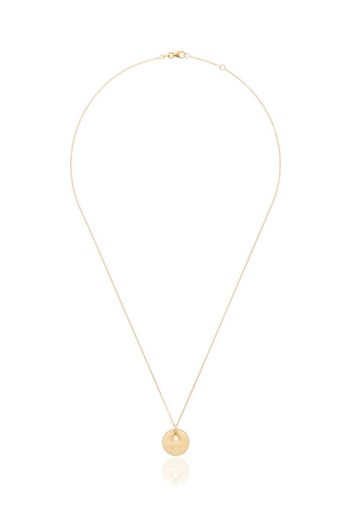 18K yellow gold Love diamond pendant necklace