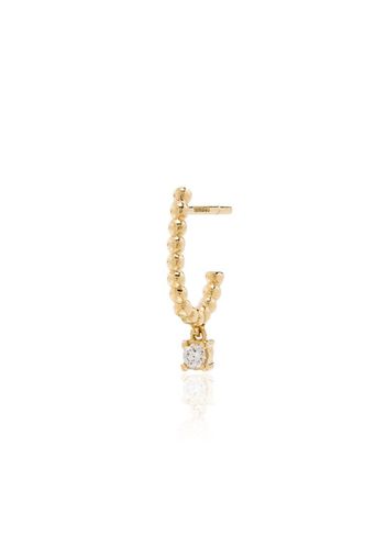 18K yellow gold diamond drop earring