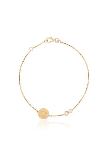 18K yellow gold Moon Sun diamond bracelet