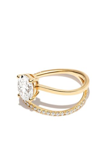 Kimai Anello Billie in oro giallo 18kt con diamante