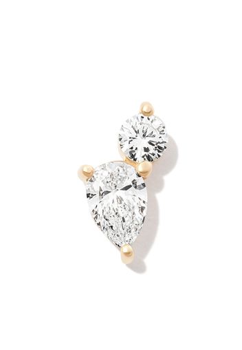 Kimaï 18kt yellow gold diamond stud earring - Oro