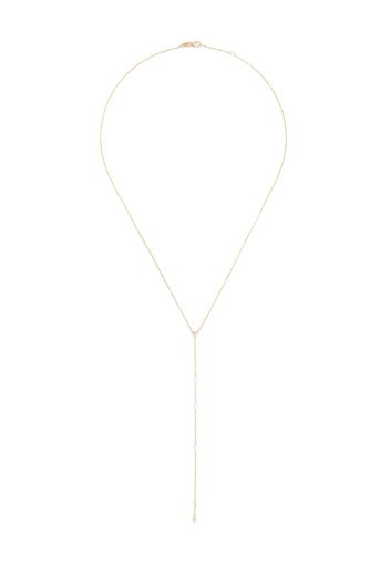 Kimaï Collana con pendente Cascade in oro giallo 18kt riciclato con diamanti