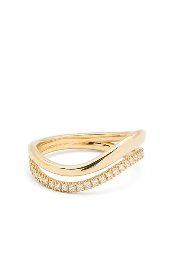 Kimaï Anello Bay in oro giallo 18kt con diamanti