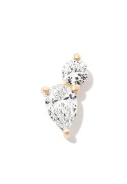 Kimaï 18kt yellow gold diamond stud earring - Oro