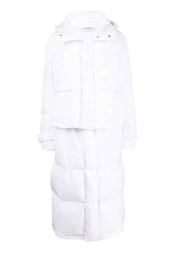 Kimhekim detachable oversized puffer coat - Bianco