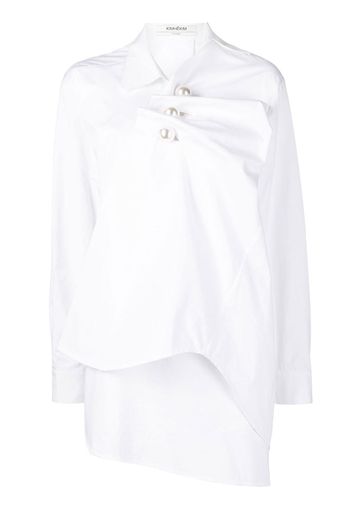 Kimhekim Camicia asimmetrica - Bianco