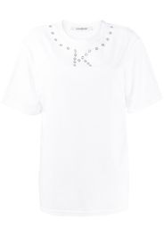 Kimhekim T-shirt con dettagli traforati - Bianco