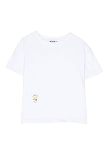 KINDRED motif-embroidered short-sleeve T-shirt - Bianco