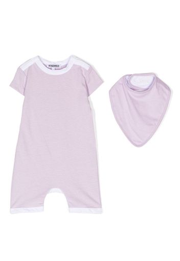 KINDRED organic-cotton romper set - Viola