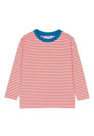 KINDRED contrast-trim striped T-shirt - Rosso