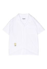 KINDRED embroidered-motif organic-cotton shirt - Bianco