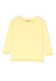 KINDRED contrast-trim long-sleeve T-shirt - Giallo